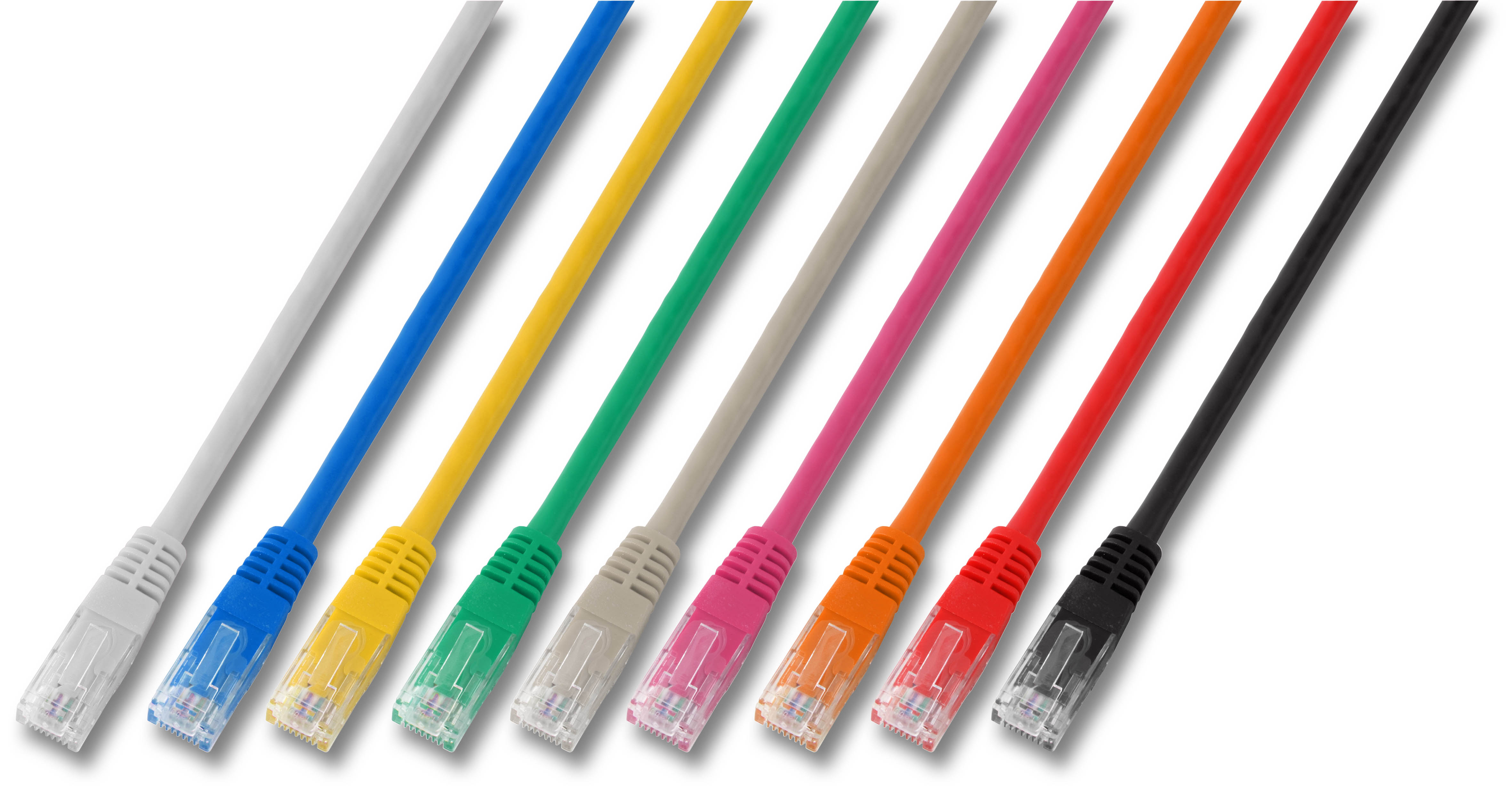 Cordon RJ45 cat.6 FTP droit de 2 mètres